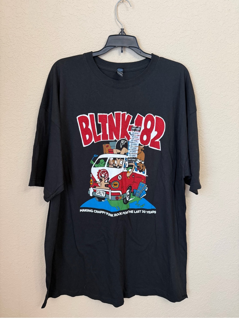 Hot Topic Black Blink-182 30 Year Anniversary Graphic Tee NWT 2XL